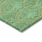 Homeroots 5' X 8' Sage Fern Green And Peach Geometric Washable Indoor Outdoor Area Rug 615231 - alternate 3