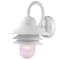 Homeroots White Three Tier Lamp Shade Outdoor Wall Light 398636 - alternate 1