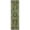 Homeroots 8' Runner Olive Green and Dark Green Oriental Washable Non Skid Indoor Outdoor Runner Rug 563773 - alternate 3