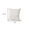 Homeroots 22" Cream And Merlot Geometric Linen Throw Pillow Cover with Embroidery 608204 - alternate 3