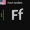 Aacc Self-Adhesive Vinyl Letter: F, Scale: 18 in. Color: Silver Font: Anders by AACC-Anders-UF-Silver-I18x1 - alternate 1