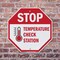 Signmission Stop Temperature Check Station, 10 inch X 10 inch, Aluminum Metal Signs, 2PK OC-A-2PACK-10-199 - alternate 2
