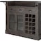 Homeroots 29in Gray Solid Wood Rolling Kitchen Island With Storage 380610 - alternate 3