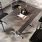 Flash Furniture Bennett 30 in x 48 in Solid Wood Indoor Tabletop in Dark Brown with Dual 5 in x 22 in Dining Height GSF-REC3048-DKBRN-T0522S-GG - alternate 3