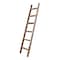 Homeroots 72" Six Step Rustic Weathered Grey Wood Ladder Shelf 380337 - alternate 1