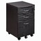 Homeroots 16" Espresso Wood Three Drawers Filing Cabinet 723070 - alternate 1