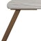 Homeroots 24" White And Bronze Ceramic Faux Marble and Steel End Table 719954 - alternate 3