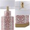 Jonathan Y Diana 23.5 in. Traditional Classic Ceramic and Metal Ginger Jar LED Table Lamp, Red/White/Brass Gold JYL3050C - alternate 4