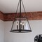 Vaxcel Rochester 3-Light Matte Black Industrial Cone Pendant with Clear Glass Shade P0437 - alternate 3