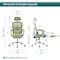 Simple Deluxe Retractable Footrest Ergonomic Swivel Office Chair with Lumbar Support Pillow and Padded Armrests 3A88FNCHAIRC3509WGN01 - alternate 2