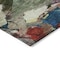 Homeroots 5' X 8' Green Teal Blue And Terra Cotta Abstract Washable Indoor Outdoor Area Rug 603126 - alternate 2