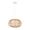 Jonathan Y Leo 17.5" 1-Light Farmhouse Coastal Rattan 180" Cord Plug-In or Hardwired LED Pendant, Brown JYL1402A - alternate 7