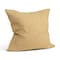Homeroots 22" Mustard Linen Throw Pillow Cover with Texture 608217 - alternate 2