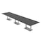 Skutchi Designs Rectangle Conference Table With Power, 48 in W, 216 in L, Grey HAR-REC-48X216-DOU-WA7949-NA - alternate 1