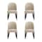 Manhattan Comfort Hillman Dining Chair in Sand - Set of 4 2-DC087-SD - alternate 2