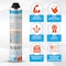 Adhesive Guru Insulation Spray Foam, Light blue, 12 PK adgr_AG930_InsFoam_12pk - alternate 2