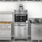 Koolmore 28.15 inch Stainless Steel Professional Charcoal Oven With Warming Racks And Bottom Cabinet KM-CHO28-SS-TRB - alternate 2