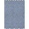 Homeroots 9' X 12' Navy Blue And Ivory Chevron Washable Indoor Outdoor Area Rug 595329 - alternate 3