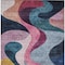 Homeroots 10' X 14' Green Pink And Teal Blue Abstract Washable Indoor Outdoor Area Rug 604461 - alternate 3