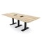 Skutchi Designs 8ft Rectangular Conference Table With Power | Harmony Series | 8 Person Meeting Room Table HAR-REC-48x96-T.BK-K525-EBLK - alternate 1