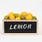 Homeroots 15" Organic Natural Wood Stacking Milk Crate with Chalkboard Side 471939 - alternate 2