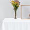 Smarty Had A Party 50" x 108" White Rectangular Linen-Like Tablecloths (12 Tablecloth), 12PK 813272-CASE - alternate 1