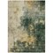 Homeroots 5' X 8' Fern Green And Gold Abstract Washable Indoor Outdoor Area Rug 603054 - alternate 2