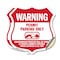 Signmission No Parking Without Permit Shield Sign Wa, 6 inch X 6 inch, Vinyl Decal, 2PK SHI-D-2PACK-6-398 - alternate 1