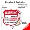 Signmission 24 Hour Surveillance Shield Sign Warning, 4 inch X 4 inch, Vinyl Decal, 2PK SHI-D-2PACK-4-350 - alternate 4