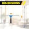 Gritt Commercial Window Washing Kit with 18 Swivel Window Squeegee and 6' Telescopic Pole GRI130-6F-18 - alternate 3