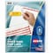 Avery Dividers, Index, Reg Tab, 8Tab 5PK AVE11422 - alternate 1