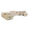 Homeroots Beige Italian Leather Power Reclining U Shaped Eight Piece Sectional With Console 634667 - alternate 2