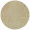 Homeroots 8' Ivory And Brown Round Abstract Washable Indoor Outdoor Area Rug 597048 - alternate 2