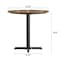 Flash Furniture Commercial 31.25" Natural HPL Tabletop with Black Table Height X Base ST-RD31-NAT-T2222-GG - alternate 3