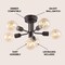 Jonathan Y Marcel 20" 6-Light Globe Farmhouse Modern Iron Bistro LED Semi Flush Mount, Oil Rubbed Bronze JYL9541A - alternate 2