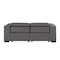 Homeroots 80in Black and Brown Leather Power Reclining Loveseat 720535 - alternate 3
