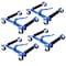 Wrightmaster Set of 4 Wheel Dolly Car Skates, Hydraulic Tire Jack, Ratcheting Foot Pedal Lift, 1,250lbs Blue ZR-W465S00034 - alternate 3