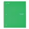 Five Star Wirebound Notebook, 1 Sub, Med/College Rule, Green, 11x8.5, 100 Shts 72055 - alternate 1
