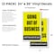 Signmission Going Out Of Business, Vinyl Decals Only 24 Inch x 36 Inch, Vinyl Decal, 2PK DSB-2436-2PACK-Going Out Of Business - alternate 2