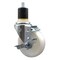 Service Caster 4'' Nylon Swivel 1-7/8'' Expanding Stem Caster with Brake SCC-EX20S414-NYS-TLB-178 - alternate 1