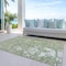 Homeroots 8' X 10' Sage And Ivory Abstract Washable Indoor Outdoor Area Rug 612704 - alternate 3