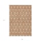Homeroots 9' X 12' Copper And Beige Geometric Washable Indoor Outdoor Area Rug 596019 - alternate 2