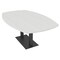 Skutchi Designs Arc Boat Conference Table, 45 in W, 72 in L, White HAR-ABOT-48x72-DOU.BK-WA7976 - alternate 1