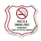 Signmission No Smoking Shield Sign This Is A Smoke F, 12 inch X 12 inch, Vinyl Decal, 2PK SHI-D-2PACK-12-401 - alternate 1