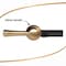 Korky Tank Lever Gold Brushed Plastic For Universal 6094BP - alternate 2