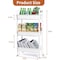 Simple Deluxe Rolling Storage Cart, 3 Tier Slim Mobile Shelving Unit 360 Deg Rotating Wheel Lockable Utility Cart 3A10HICART16113003W - alternate 4