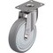 Blickle Swivel Plate Caster, TPR, 5", 265 lb.. LKPXA-TPA 126KFD-12 - alternate 1