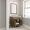 James Martin Vanities Chicago 30" Single Vanity, Walnut Whisper, w/ 3 CM Siberian Silestone Top 503-V30-WLW-3SFR - alternate 4