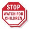 Signmission Stop Watch For Children, 10 inch X 10 inch, Plastic Sign, 2PK OC-P-2PACK-10-36 - alternate 1