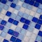 Apollo Tile Mingles 11.6inx11.6in Glossy Royal Blue and White Glass Mosaic Wall Floor Tile 18.69 sqft/cs, 20PK MIX1588BL573A - alternate 3